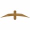 Ekena Millwork Bellingham Rough Sawn Timber Gable Bracket, Western Red Cedar, 48"W x 12"H x 4"D x 4"F, 6/12 Pitch GBW048X12X0404BEL00RWR - alternate 1